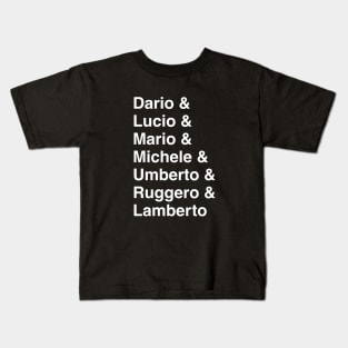 Italian Horror Directors 2 Kids T-Shirt